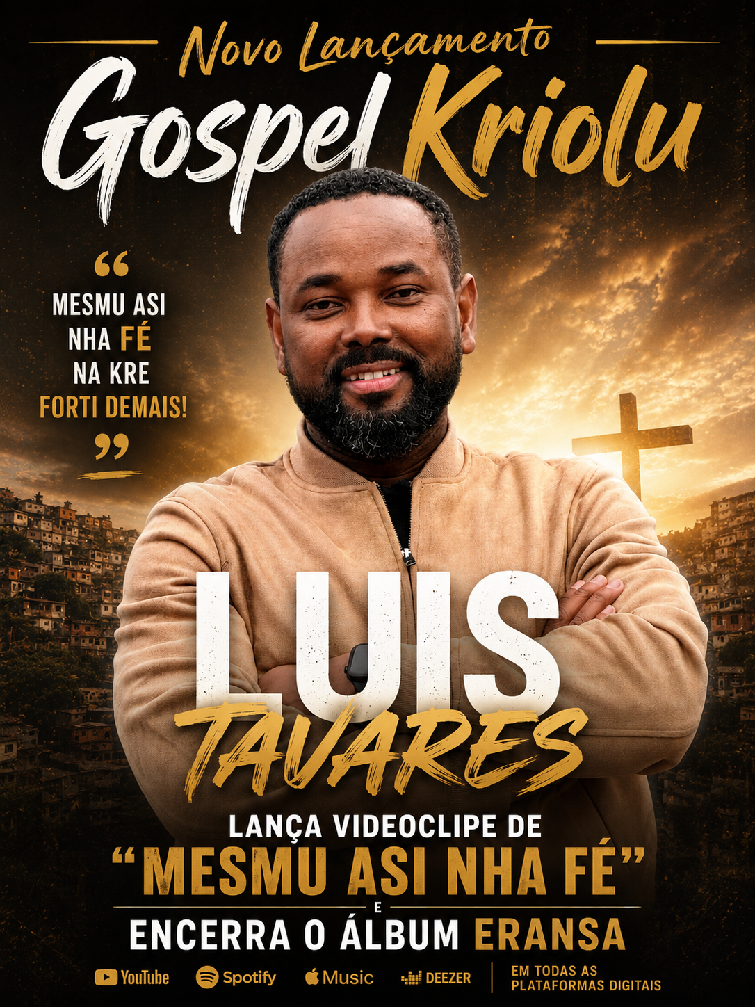 LUIS TAVARES LANÇA VIDEOCLIPE DE Mesmu asi nha fé  E ENCERA O ÁLBUM HERANÇA